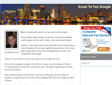 Tablet Screenshot of emailtofaxgoogle.com